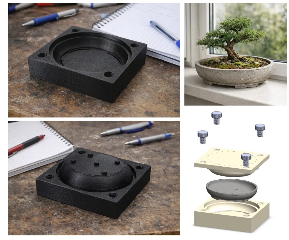 قالب گلدان بتني